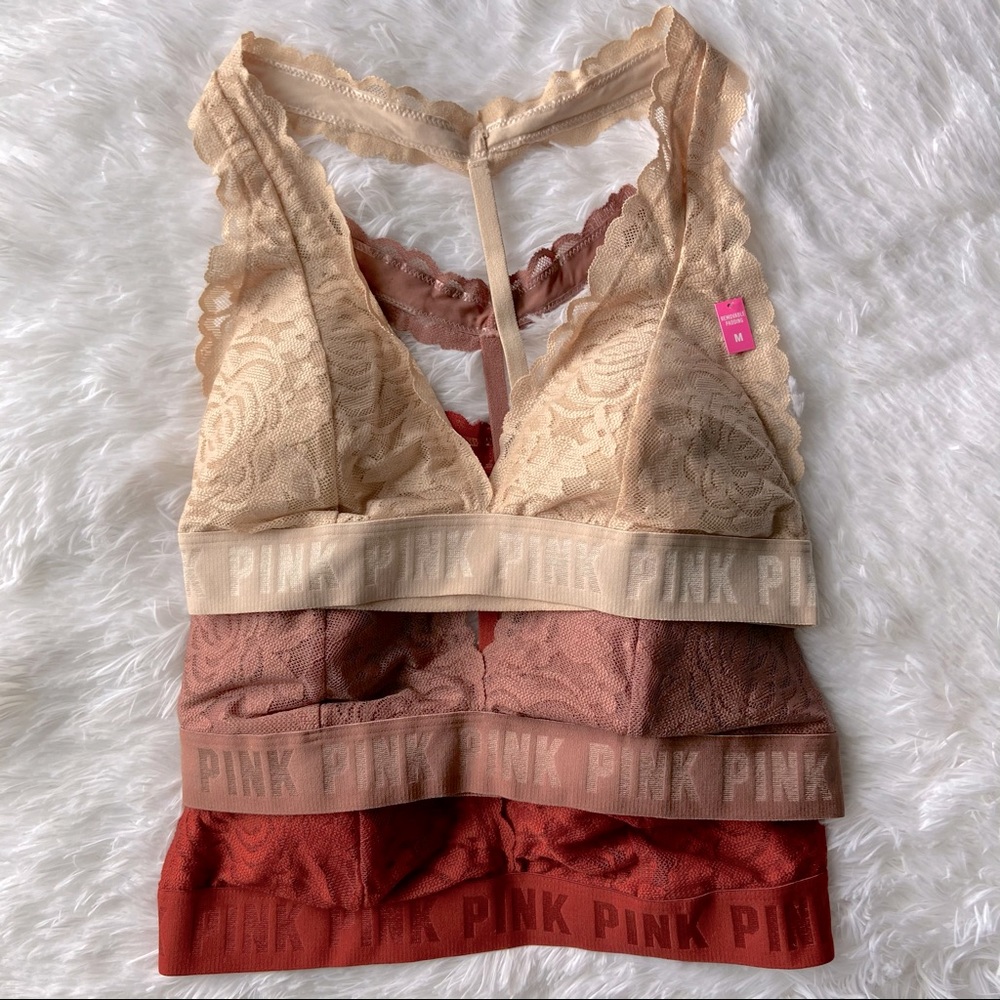 (Bundle of 3) VS PINK Bralettes